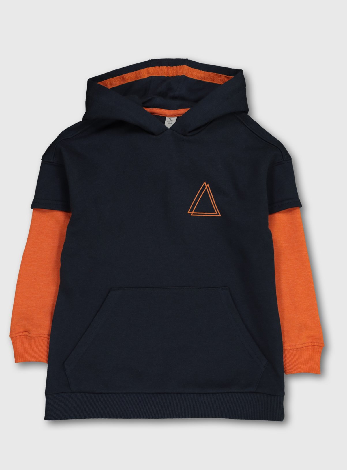 black and orange hoodie